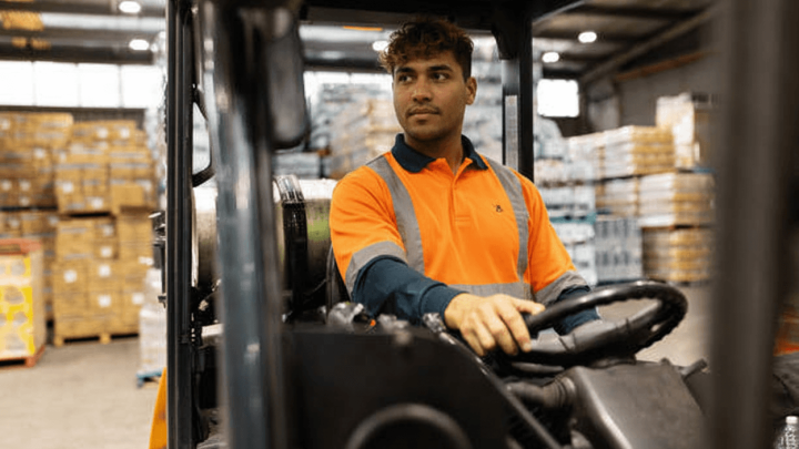 Forklift operator